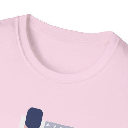 America's Sport with Flag.  Pickleball Tee.