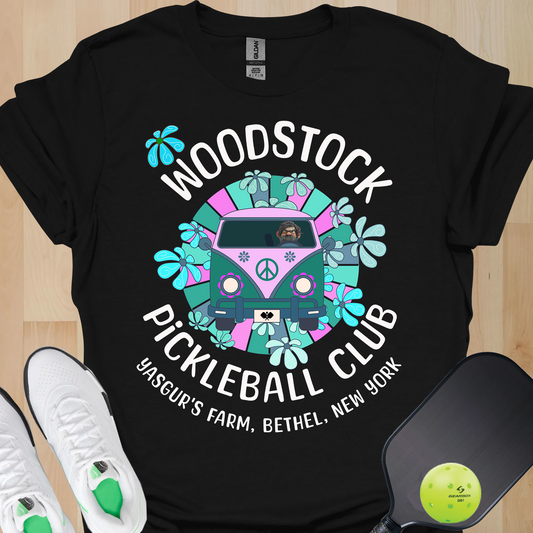 Woodstock Pickleball Club Shirt.  Pickleball League Tee. Funny Pickleball Gift for Players, Retirement Gift, Tournament or Team Shirt